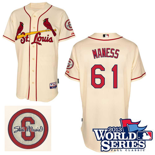 Seth Maness #61 MLB Jersey-St Louis Cardinals Men's Authentic Commemorative Musial 2013 World Series Baseball Jersey